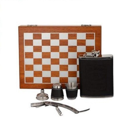 Protos India.Net stainless steel Hip Flask(250 ml)