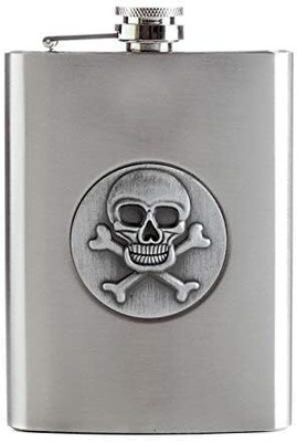 Jiyancreation Stainless Steel Pocket Holder Hip Flask STAINLESS STEEL Stainless Steel Hip Flask(207 ml)