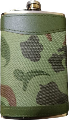 JGG Jain Gift Gallery green 300 ml 100z hip flask stanless steel Hip Flask(300 ml)