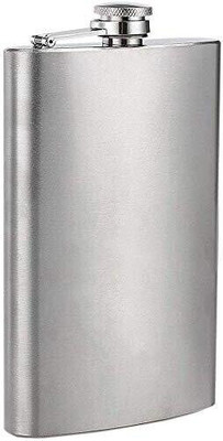 FALMAGU Stainless Steel Classic Silver Whisky Hip Flask Alcohol Drinks Hip Flask 10ozHip Flask 10oz Hip Flask(295 ml)