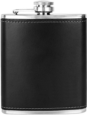AARKRI SALES Stainless Steel Hip Flask – Classic Portable Liquor Flask with Leak-Proof Cap Stainless Steel Hip Flask(200 ml)