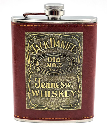 VIOVI JD Portable (8oz) Alcohol Drinks Whiskey Liquor Holder Bottle Stainless Steel Hip Flask(230 ml)