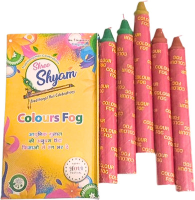 electrified Color Fog Holi Color Powder Pack of 5(Multicolor, 42 g)