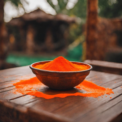 GULAL Holi Color Powder Pack of 1(Orange, 300 g)