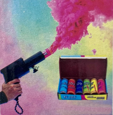 Kamy Traders Hand Sparkler Gun All Kind of Celebrations- pyros not Included (Metal) Holi Color Powder Pack of 1(Black, 300 g)