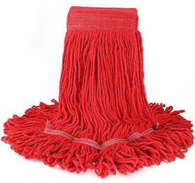 nency enterprise Wet Mop Refill 300gm Cotton Loop | White | Pack of 2 Mop Head (red) Mop Refill