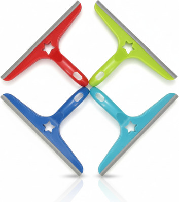 AM AM Silicone Wiper for Kitchen Window & Car Cleaning Bathroom Wiper PACK OF 4 Kitchen Wiper