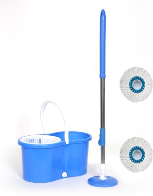 Qozent Mop Set Offer for Best 360 Degree Easy Magic Cleaning (With 2 Refill) Mop Set(Blue)