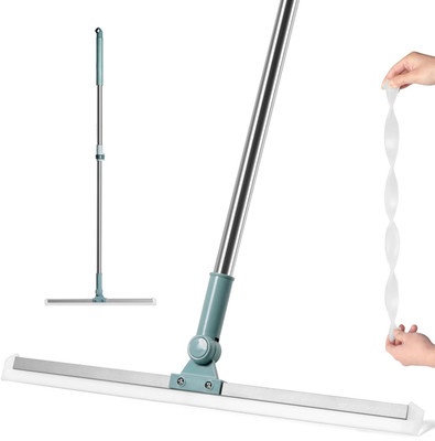 shukan enterprise Magic Broom Silicon Floor Wiper Cleaning Squeegee effect for Bathroom or Kitchen Floor Wiper(Green)