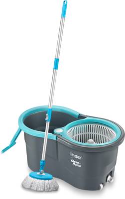 Prestige Cleanhome Alpha Mop With 2 Microfiber Mop Heads Mop Set