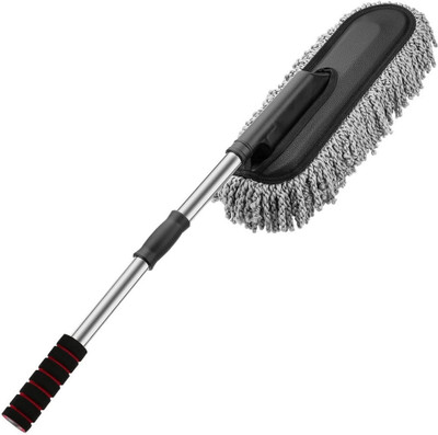 Masox Store Super Soft Microfiber Car Duster Exterior with Extendable Handle Car Brush K2 Wet and Dry Duster Set(Pack of 3)