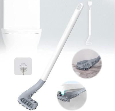 Silver tech Western Indian Wash Bashin Kitchen Bathroom Deep Cleaning Brush Tb-9 with Holder(Multicolor)