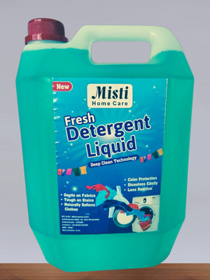 MISTI DETERGENT LIQUID R-MATIC TOP LOAD AND FRONT LOAD WITH ULTRA CLEANINING - 5 KG Floral Liquid Detergent(5 kg)