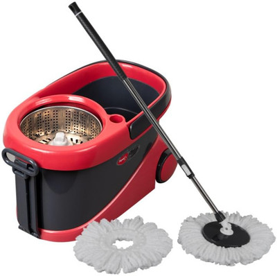 Pigeon Sparkle Mop Deluxe With Stainless Steel Spinner Refill(Green)