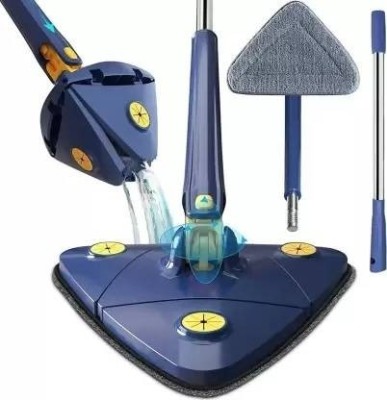 VACULACE 360° Rotatable Adjustable Triangle Multifunctional Cleaning Mop Triangle Mop Set