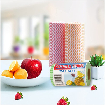 thezipcart Reusable Washable Microfibre Towel Roll Cleaning Wipe