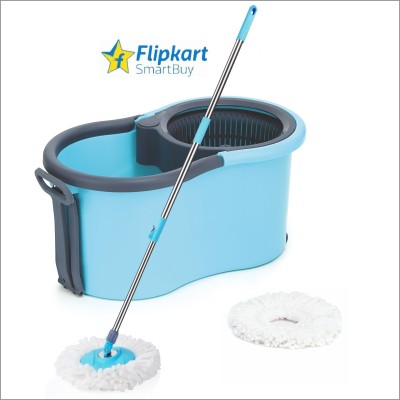 Flipkart SmartBuy 360 CLEANING MOP SET FLOOR CLEANING COMES WITH 2 MICROFIBER REFILL AND MOP STICK Bucket, Mop, Mop Set