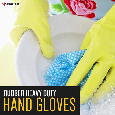 Spartan X001JI9UZ1 Rubber  Safety Gloves(Pack of 2)