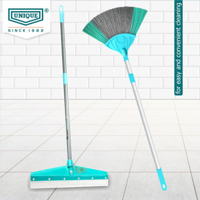 UNIQUE 2 In1 home cleaning combo set with floor wiper and jala cobweb cleaner brush Floor Wiper, Cleaning Brush