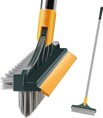 LIAO 3 IN 1 TILES CLEANING BRUSH Microfibre Wet and Dry Brush(Multicolor)
