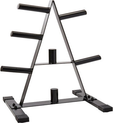 IRIS 120 kg Standard Weight Plate Tree Shape for 2-Inch Plates for Home Gym Combo