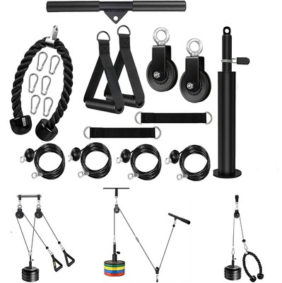 IRIS Fitness Lift Pulley System Gym - Upgraded LAT Pull Down Cable (67in1) Home Gym Combo