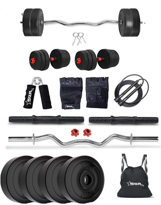 STARX 10 kg PVC10Kg3ftSX1 Home Gym Combo