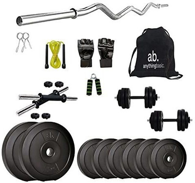 anythingbasic. 22 kg PVC-22 kg Combo 3ft-WB Home Gym Combo