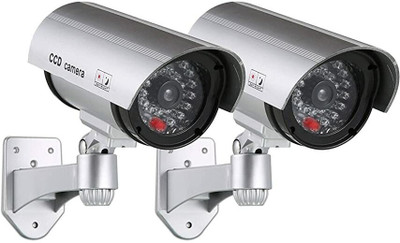 nunki trend CCTV Blinking duplicate LED Dummy Fake Security Wall Camera multicolor Security Camera(2 Channel)