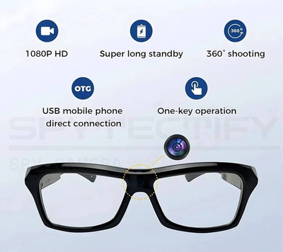 SKY HUB Mini 1080P Glasses Spy Camera | Portable HD Video & Audio Recorder Spy Camera(128 GB, 1 Channel)
