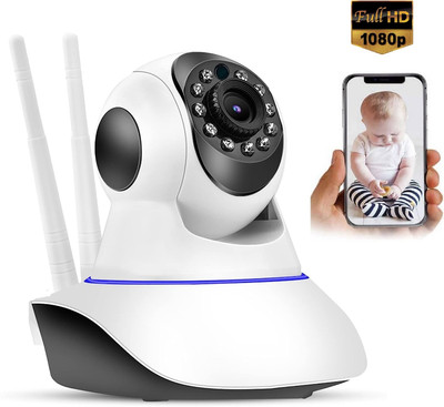 OSHSIZ Antenna WiFi Camera with Live View Two Way intercom Day Night Vision Security Camera(128 GB, 1 Channel)