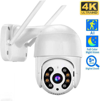 Ducncon CCTV WiFi Wireless PTZ 2MP Camera 1080p Night Vision 360° LiveView TwoWay Audio Security Camera(64 GB, 1 Channel)