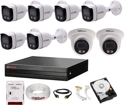 CP PLUS 8CH. Hybrid DVR, 6B/2D CAMERA COLOUR VIEW NIGHT VISION CAMBO SET With 1TB HDD Security Camera(1 TB, 8 Channel)