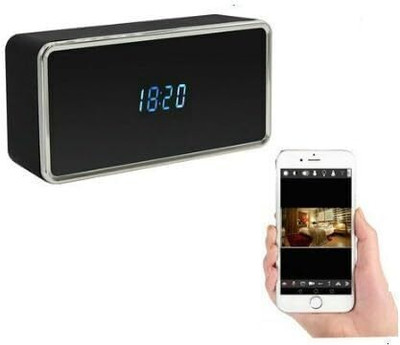 SPYTECTIFY Wi-Fi Clock Camera Rectangle Shape HD 1080P App Control Clock Camera Security Camera(256 GB, 1 Channel)