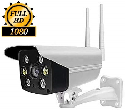 OSHSIZ 1080P HD Cctv Bullet Camera WiFi IR Mobile Live View 2Way Audio Night Vision Security Camera(64 GB, 1 Channel)