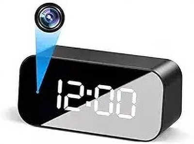 Safetynet WiFi Table Clock Security Camera Audio and Video Recording Motion Detection Security Camera(256 GB, 1 Channel)