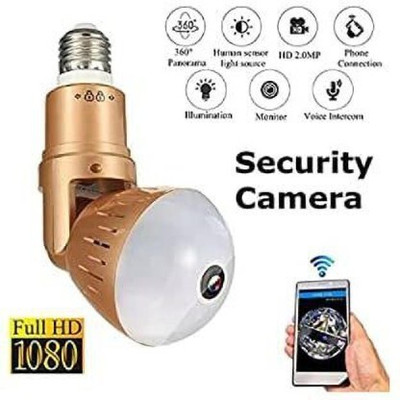 SKY HUB Smart Bulb WiFi Camera CCTV Home Office HD Night Vision Security Camera Spy Camera(32 GB, 1 Channel)