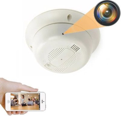 SPYTECTIFY WiFi Smoke Detecor Indoor Camera Record Live 24 Hours Audio Video Recorder Security Camera(32 GB, 1 Channel)