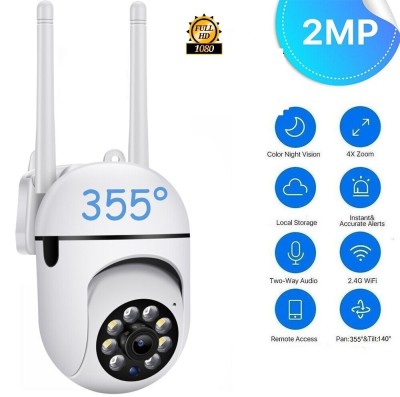 OSHSIZ Wireless WiFi 3mp Ptz Outdoor IP66 Waterproof Home IP CCTV Security Security Camera(128 GB, 1 Channel)