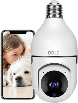 DDLC Wi-Fi Full Ultra HD CCTV Wireless Bulb Shape Camera 1080p V380 Pro Indoor 360° Security Camera(1 Channel)