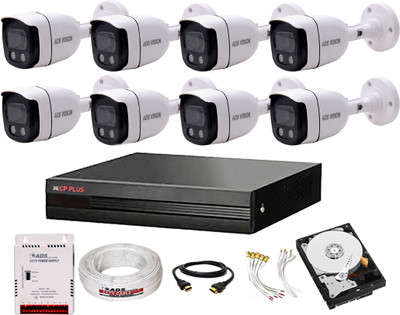 CP PLUS 8CH. Hybrid DVR, 8BULLET CAMERA COLOUR VIEW NIGHT VISION CAMBO SET With 1TB HDD Security Camera(1 TB, 8 Channel)
