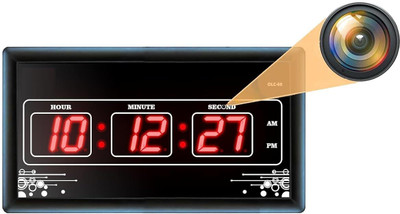 SAFETY NET, SPY CAMERA WiFi Hidden 1080P Wall Clock Camera Indoor Security Camera Support iOS/Android Security Camera(32 GB, 1 Channel)