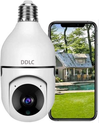 DDLC Wi-Fi Full Ultra HD CCTV Wireless Bulb Shape Camera 1080p V380 Pro Indoor 360° Spy Camera(1 Channel)