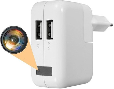 SAFETY NET, SPY CAMERA 1080P Socket Plug Charger Camera With Audio Video Recording 24 Hours Security Camera(32 GB, 1 Channel)