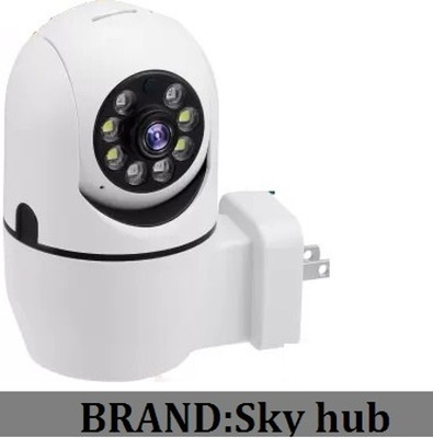 SKY HUB PTZ Plug WiFi 1080p HD Night Vision Plug in Smart Camera Mobile App 2-Way Audio Security Camera(128 GB, 1 Channel)