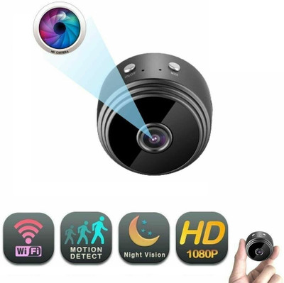 OJXTZF Mini Wifi Full HD Smart Life Wireless IP Camera 1080P HD Network Mobile Phone Remote WiFi Spy Security Camera Night Vision Monitoring For Home,office-AA40 Spy Camera(64 GB, 1 Channel)