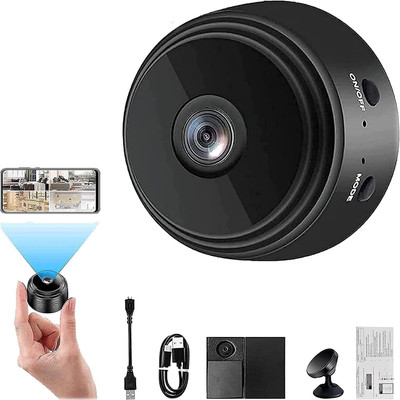 TP PLUS Wireless WiFi HD 1080p Mini Portable Magnet Camera with Indoor Video Recorder Security Camera(128 GB, 1 Channel)