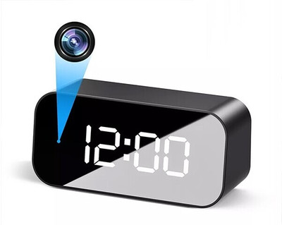 SPYTECTIFY WiFi Table Clock Security Camera Audio and Video Recording Motion Detection Security Camera(256 GB, 1 Channel)