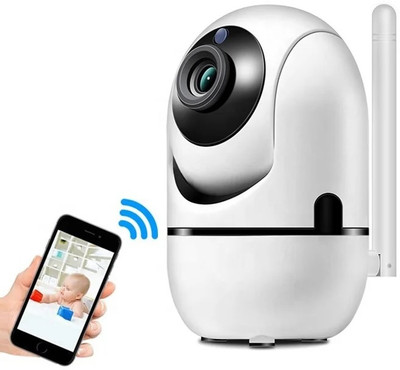 Wifton HD Cloud Wireless IP Camera-White Security Camera(128 GB, 1 Channel)