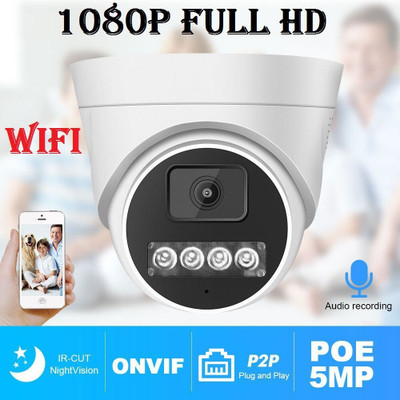 AVOIHS WiFi IP Dome Camera HD 2MP Night Vision Smart Home Security CCTV Camera Color Security Camera(64 GB, 1 Channel)